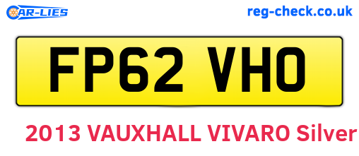 FP62VHO are the vehicle registration plates.