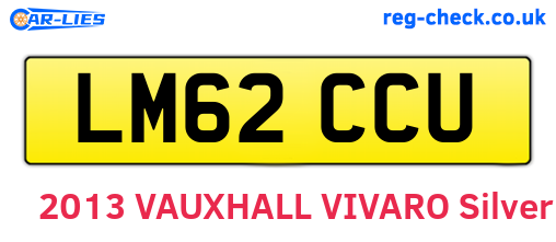 LM62CCU are the vehicle registration plates.