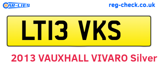 LT13VKS are the vehicle registration plates.