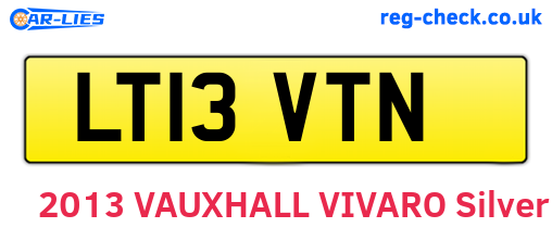 LT13VTN are the vehicle registration plates.