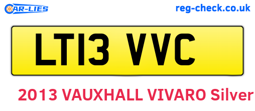 LT13VVC are the vehicle registration plates.