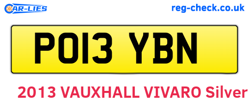 PO13YBN are the vehicle registration plates.