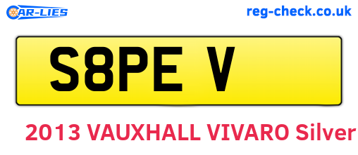 S8PEV are the vehicle registration plates.