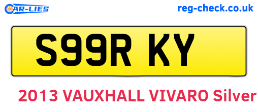 S99RKY are the vehicle registration plates.