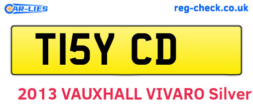 T15YCD are the vehicle registration plates.