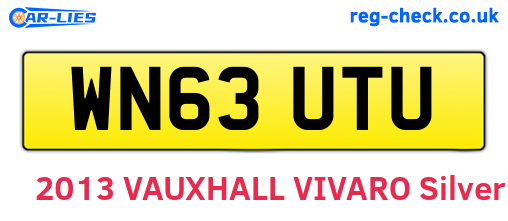 WN63UTU are the vehicle registration plates.