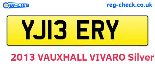 YJ13ERY are the vehicle registration plates.