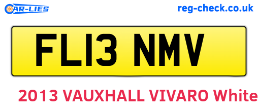 FL13NMV are the vehicle registration plates.
