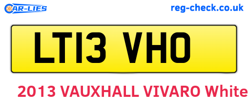 LT13VHO are the vehicle registration plates.