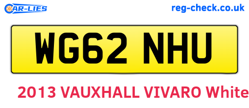 WG62NHU are the vehicle registration plates.