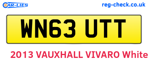 WN63UTT are the vehicle registration plates.