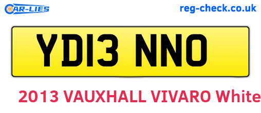 YD13NNO are the vehicle registration plates.
