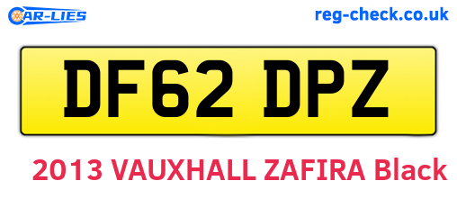 DF62DPZ are the vehicle registration plates.