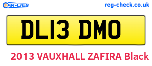DL13DMO are the vehicle registration plates.