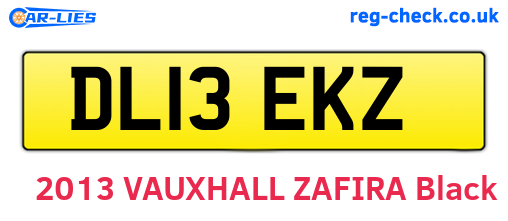 DL13EKZ are the vehicle registration plates.