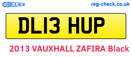DL13HUP are the vehicle registration plates.