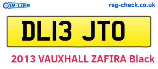 DL13JTO are the vehicle registration plates.