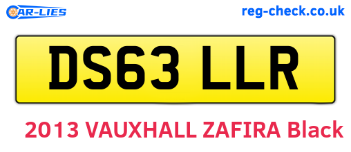 DS63LLR are the vehicle registration plates.