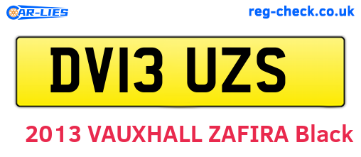 DV13UZS are the vehicle registration plates.
