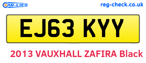 EJ63KYY are the vehicle registration plates.
