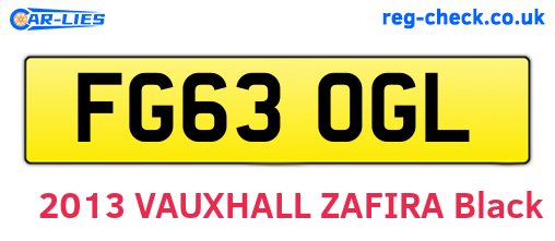 FG63OGL are the vehicle registration plates.
