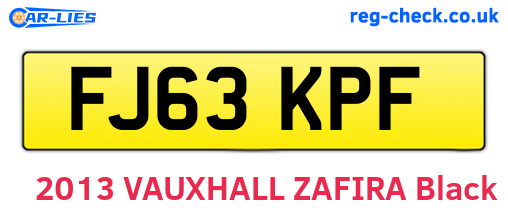 FJ63KPF are the vehicle registration plates.