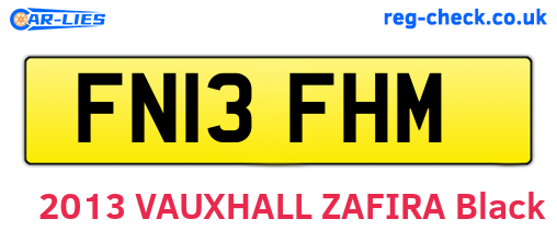 FN13FHM are the vehicle registration plates.
