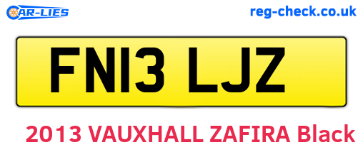 FN13LJZ are the vehicle registration plates.