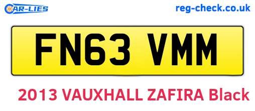 FN63VMM are the vehicle registration plates.