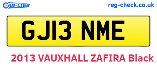 GJ13NME are the vehicle registration plates.