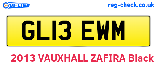 GL13EWM are the vehicle registration plates.