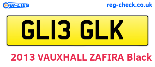 GL13GLK are the vehicle registration plates.