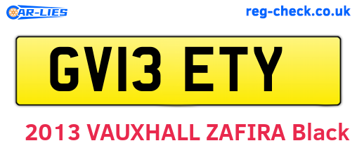 GV13ETY are the vehicle registration plates.