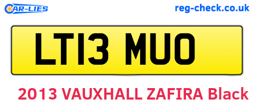 LT13MUO are the vehicle registration plates.