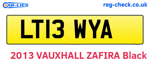 LT13WYA are the vehicle registration plates.