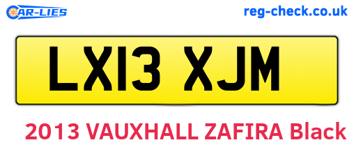 LX13XJM are the vehicle registration plates.