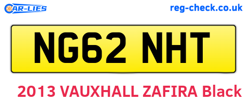 NG62NHT are the vehicle registration plates.