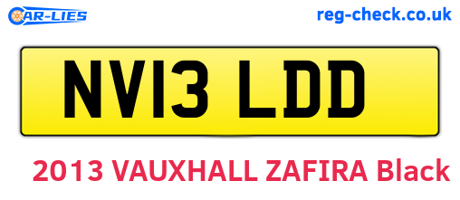 NV13LDD are the vehicle registration plates.