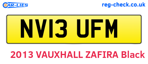 NV13UFM are the vehicle registration plates.