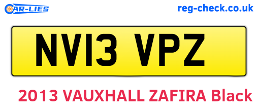NV13VPZ are the vehicle registration plates.