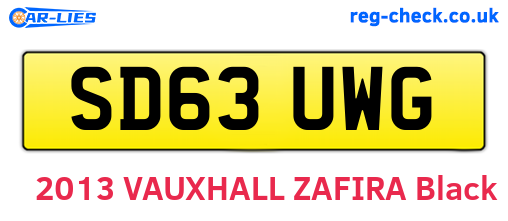 SD63UWG are the vehicle registration plates.