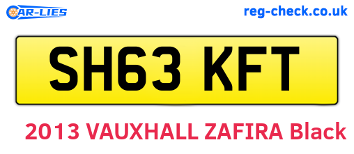 SH63KFT are the vehicle registration plates.