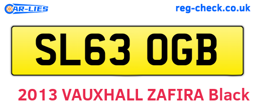 SL63OGB are the vehicle registration plates.