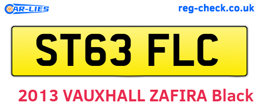 ST63FLC are the vehicle registration plates.