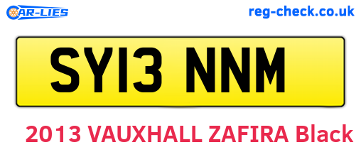 SY13NNM are the vehicle registration plates.