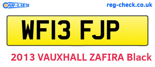 WF13FJP are the vehicle registration plates.