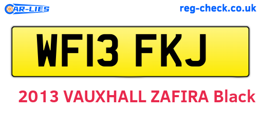 WF13FKJ are the vehicle registration plates.