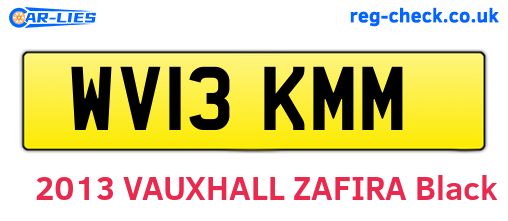 WV13KMM are the vehicle registration plates.