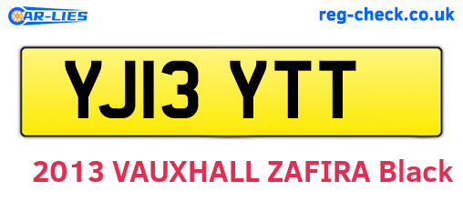 YJ13YTT are the vehicle registration plates.