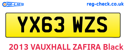YX63WZS are the vehicle registration plates.